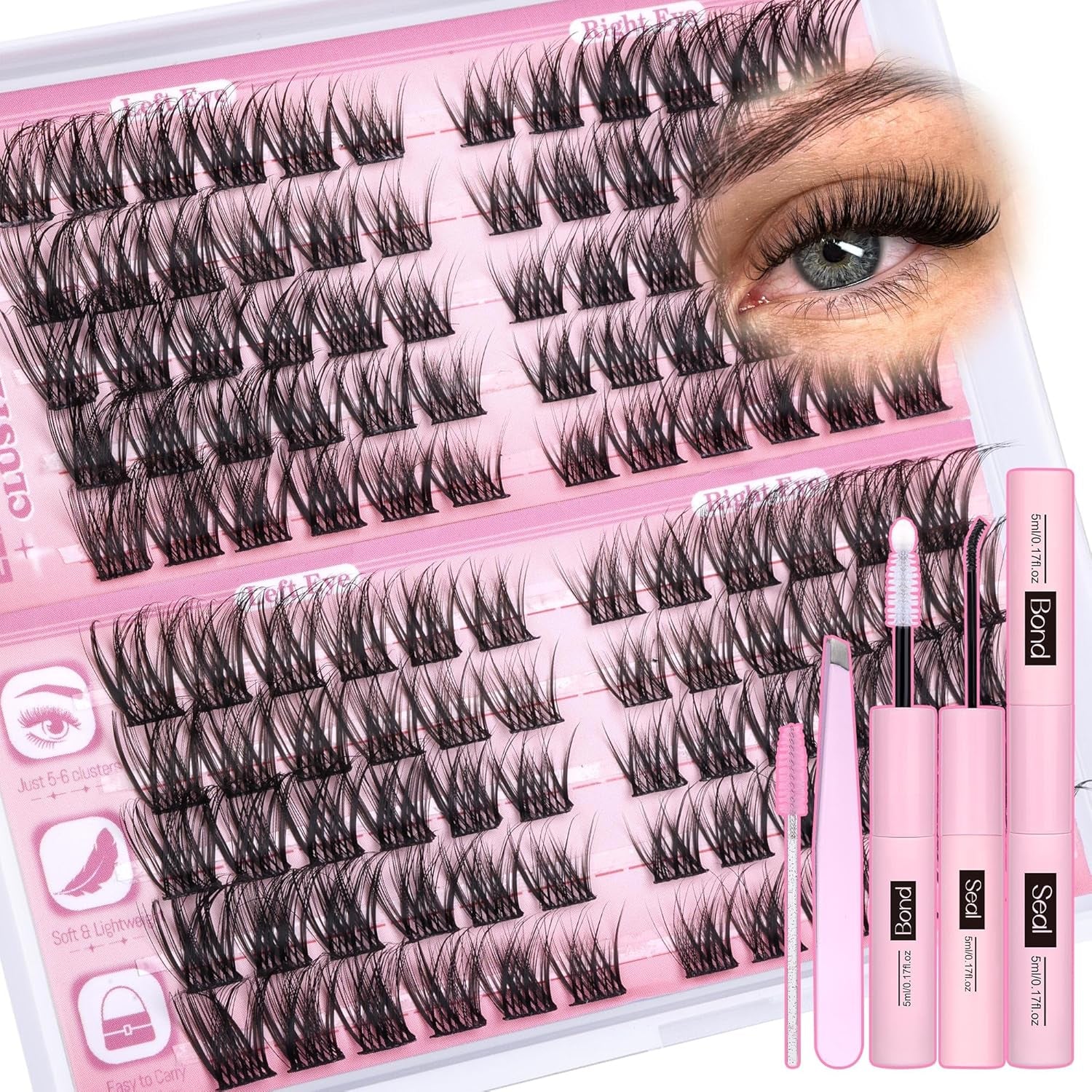 Lash Clusters Kit C-Curly Individual Lashes 