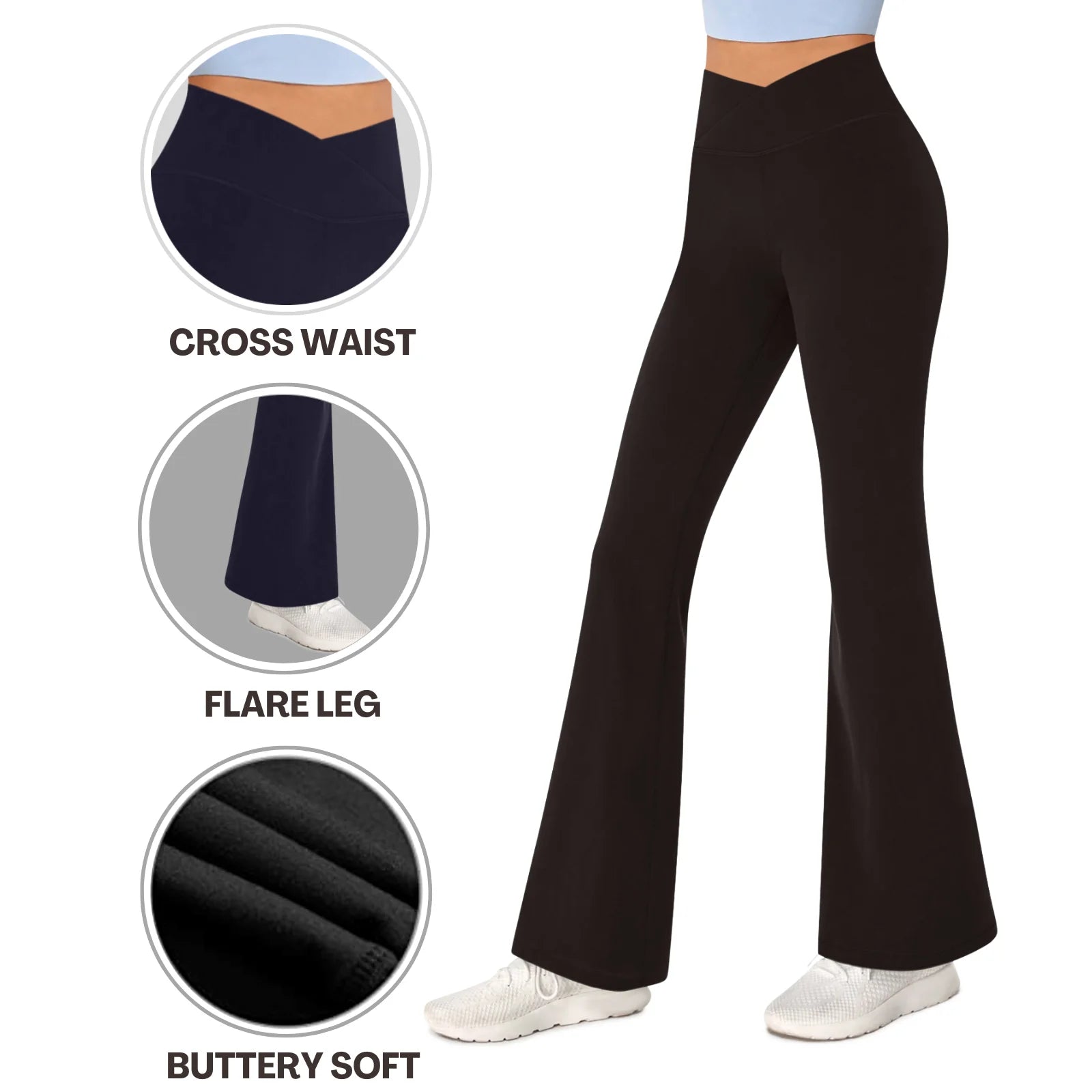3-Pack Flare Leggings