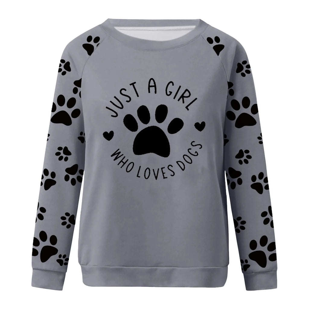 Cute Crew Neck Sweatshirts for Women Spring Fall Fashion Long Sleeve Graphic Print Pullover Tops Casual Workout Shirts(Gray,Xxl)