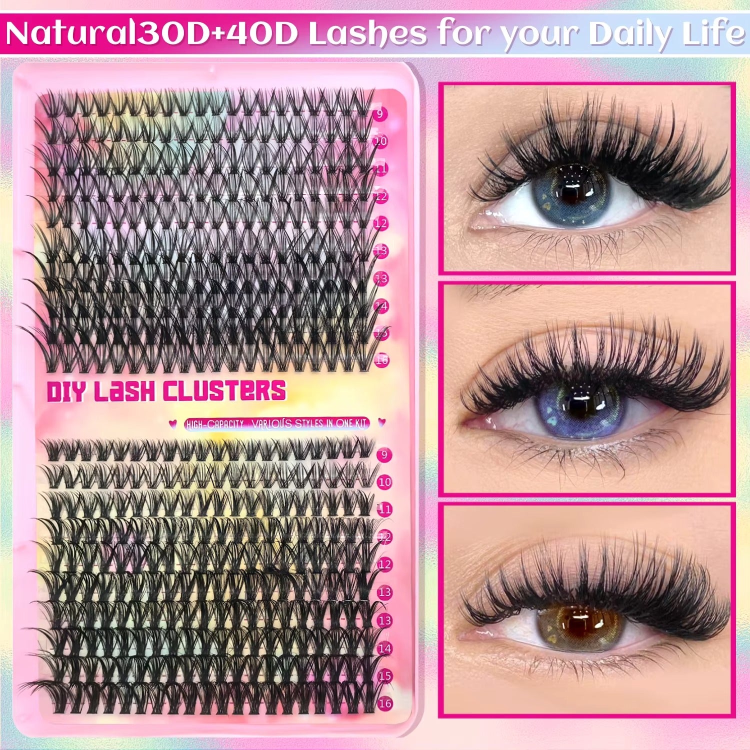  Individual Lashes Clusters Kit