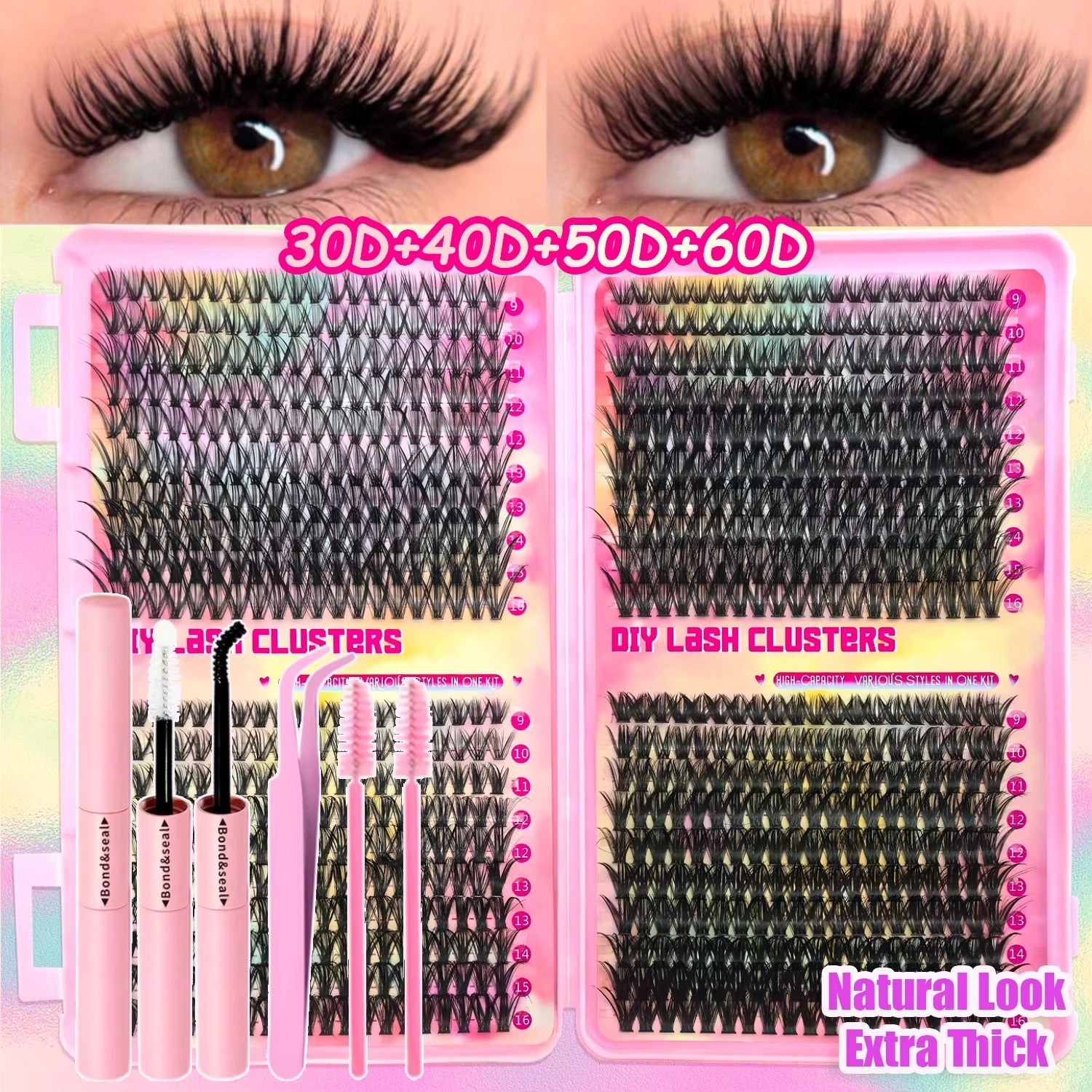  Individual Lashes Clusters Kit