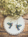 Beautiful Colorful Hummingbird Earrings