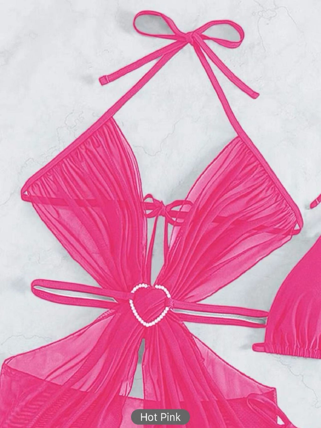 3Pcs Halter Neck Bikini 