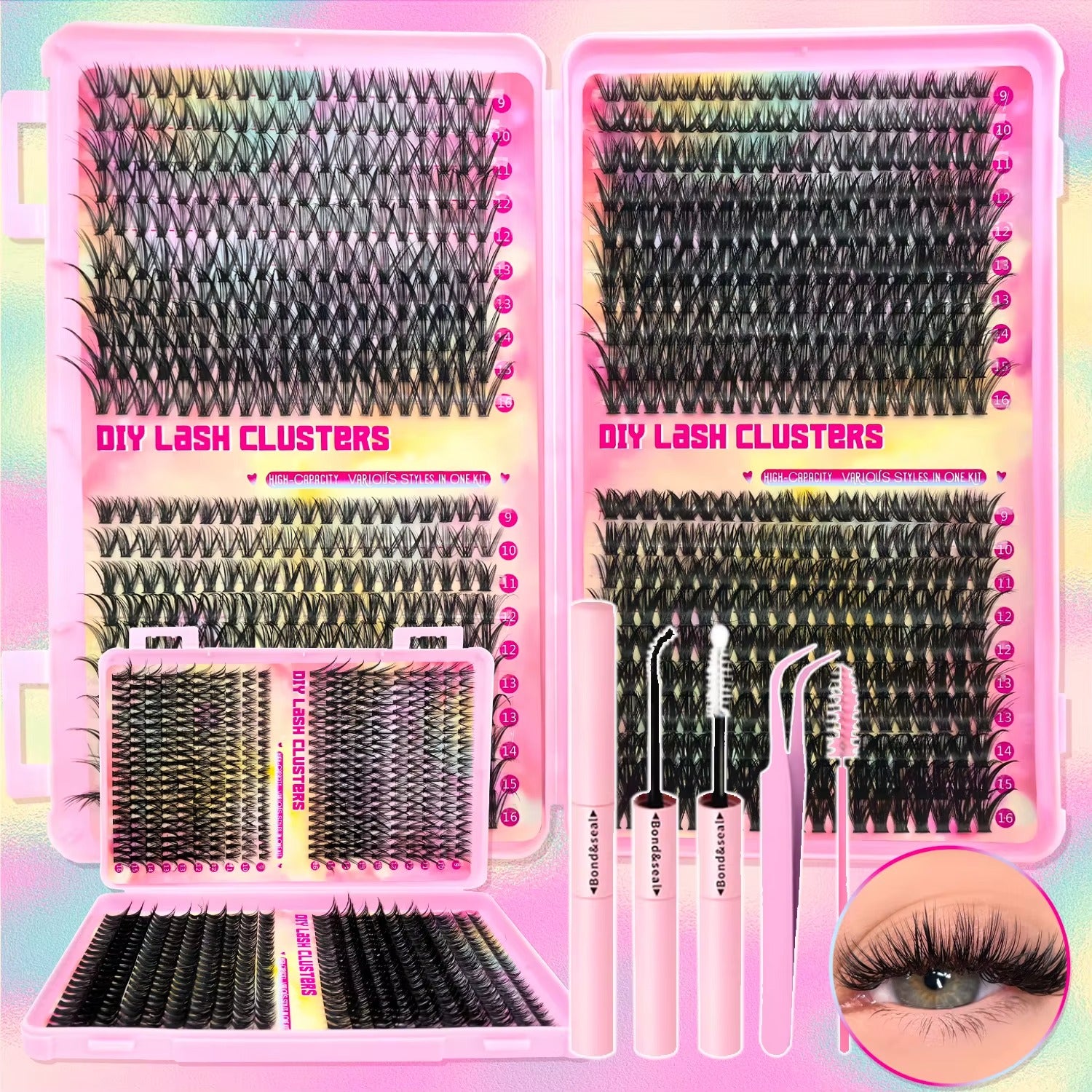  Individual Lashes Clusters Kit